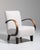 20th Century Czech Republic Ivory Boucle Upholstered Armchair For Sale - Image 9 of 11