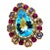 Bochic “Capri” Vintage Ruby, Tanzanite & Diamond Ring Set In 18K Gold & Silver For Sale