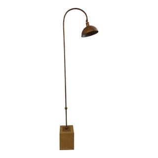 Currey & Company Finstock Antique Floor Lamp With Stone Base For Sale