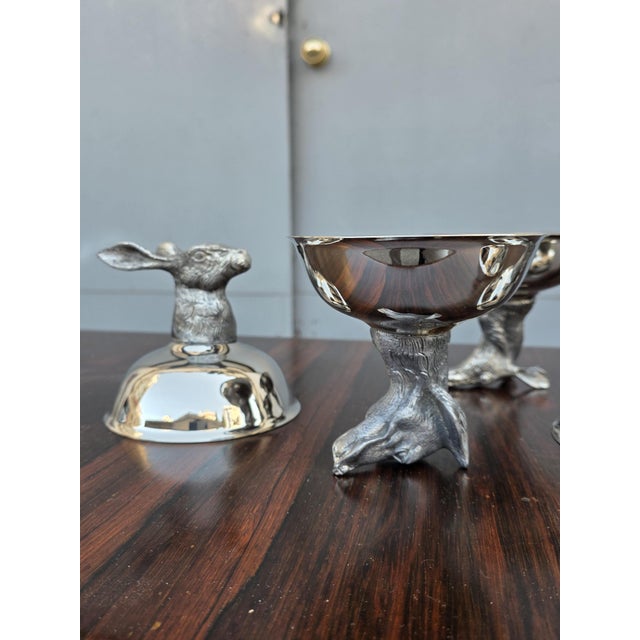 Silver Vintage Ice Cream Cups, 1970, Set of 6 For Sale - Image 8 of 14