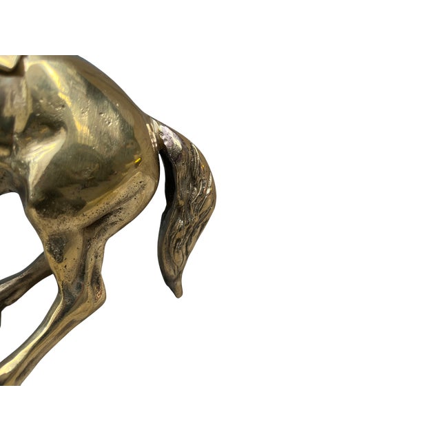 Large Brass Horse Figurine For Sale - Image 13 of 16