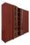 Mid-Century Italian Red Lacquered Modular Wall Unit by Afra & Tobia Scarpa, 1960s, Set of 3 For Sale