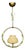 1950s Nybro Armaturfabrik, Pendant Light, Brass, Metal For Sale