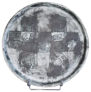 Vintage French Ceramic Tray by Jacques Blin, 1950s
