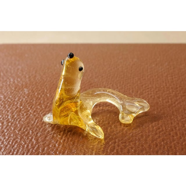 Mouth-Blown Glass Seal Sculptures from Lauscha, 1960s, Set of 4 For Sale - Image 4 of 10