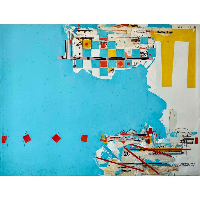 Paper Sam Middleton, Untitled, Drawing Collage and Mixed Media on Paper For Sale - Image 7 of 7