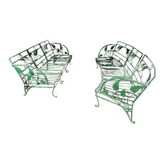 Vintage John Salterini Attributed Outdoor Sectional Sofas - Set of 2 For Sale