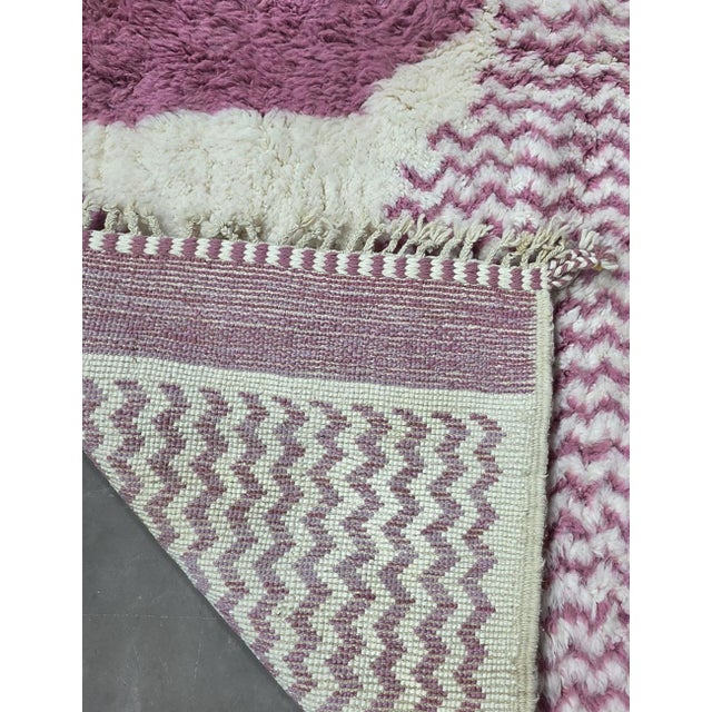 2020s Pink Moroccan Area Rug - 10.1 X 7.8 Ft For Sale - Image 5 of 8