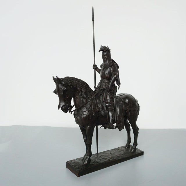 Emmanuel Fremiet, Louis d'Orléans, Original Bronze Sculpture, 1890s-1910s For Sale - Image 11 of 12