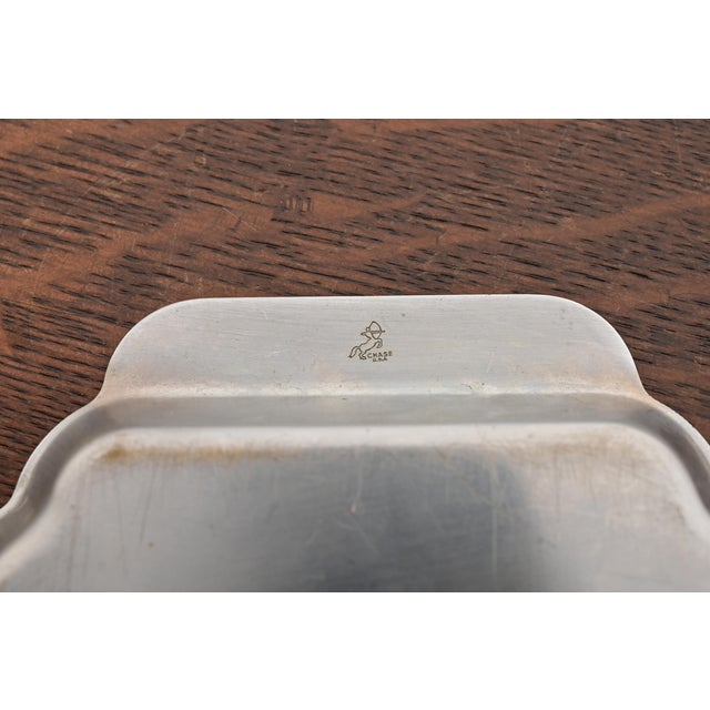 Chrome Chase Antique Art Deco Chrome-Plated Serving Tray, Circa 1930s For Sale - Image 8 of 11