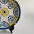 Early 21st Century Tiffany & Co. Este Ceramiche Made in Italy Decorative Plate, Blue Yellow Floral For Sale - Image 5 of 10