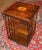 1960s 1960s English Edwardian Burl Wood Inlaid Revolving Bookcase For Sale - Image 5 of 11