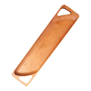 Mid 20th Century Teak Wood Tray For Sale