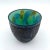 Mid-Century Modern Pair of Studio Pottery Teacups Blue and Green Drip Glaze For Sale - Image 3 of 12