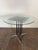 Metal Vintage 1980's Postmodern Aluminum Glass Dining Table For Sale - Image 7 of 17
