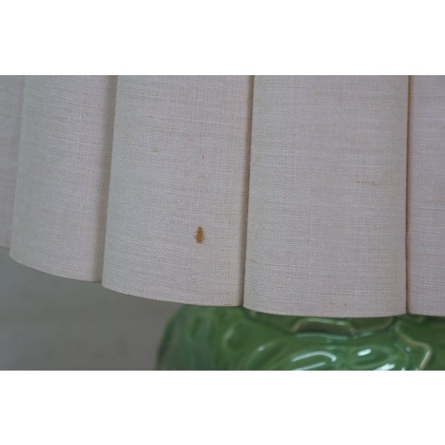 Vintage Marbro Celadon Green Porcelain Lotus Flower Ginger Jar Lamp 30" For Sale - Image 14 of 16