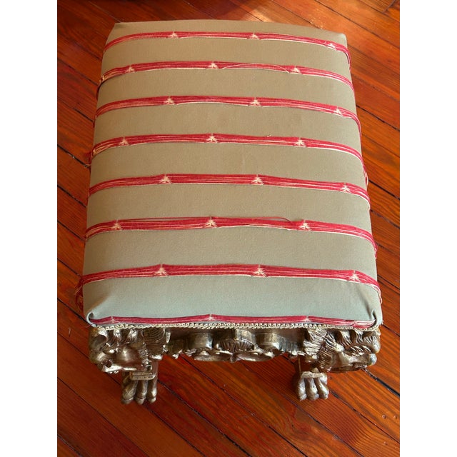 Mid 20th Century Bohemian Ottoman For Sale - Image 4 of 7