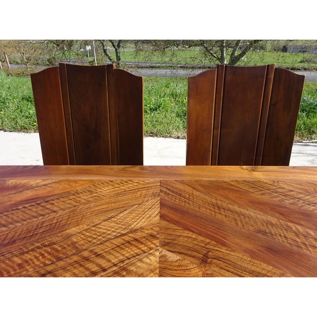 Walnut Extendable Dining Table, 1950s For Sale - Image 6 of 18