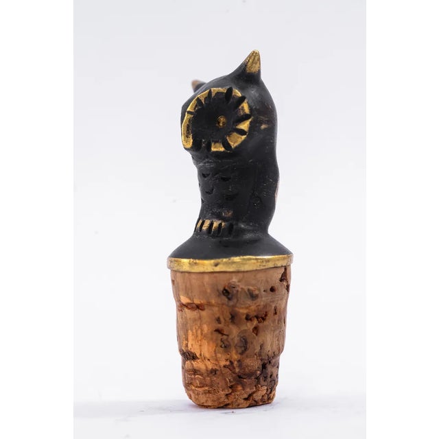 Owls Bottle Stopper by Walter Bosse, 1950s For Sale - Image 6 of 8