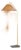 Mitzi Lauren 19.5 in. 1 Light Floor Lamp in Aged Brass and Texture Black Finish For Sale