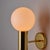 1970s Motoko Ishii Opaline Glass Double Sconce for Staff Leuchten For Sale - Image 9 of 12