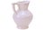 Farmhouse Grape Leaf Ivory Ceramic Pitcher Vase For Sale - Image 3 of 7