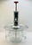 Pump measures 12 3/4 inches tall, 8 inches wide at the tray (glass spots measure 1 1/2 inches), 4 inches wide at the...