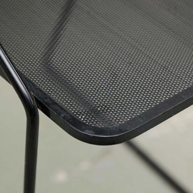 Black Coffee Table attributed to Mathieu Matégot, 1950s For Sale - Image 11 of 15