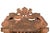 This Antique Indian Carved Teakwood Architectural Mirror is handcrafted from solid teakwood, featuring an elegant arch...