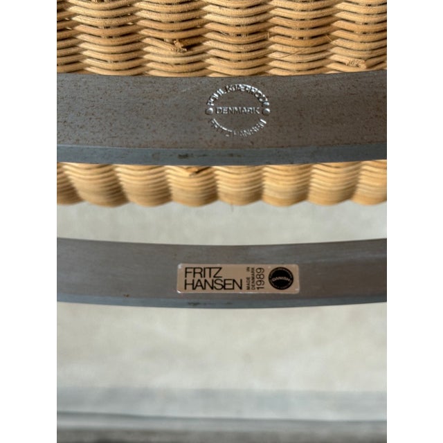 Wood PK22 Lounge Chair by Poul Kjaerholm for Fritz Hansen, 1989 For Sale - Image 7 of 8