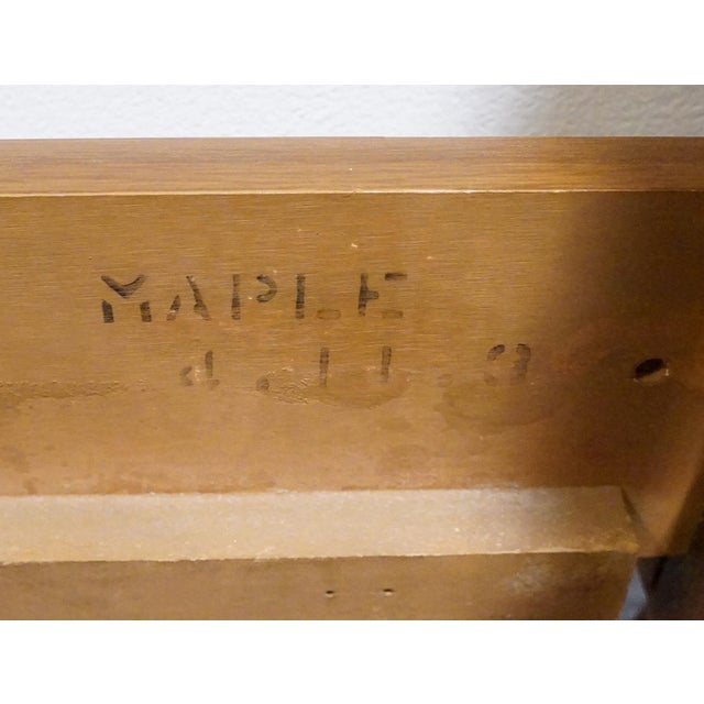 Sprague & Carleton Solid Hard Rock Maple Colonial Early American Full Size Bed 210-400-784 For Sale - Image 12 of 13