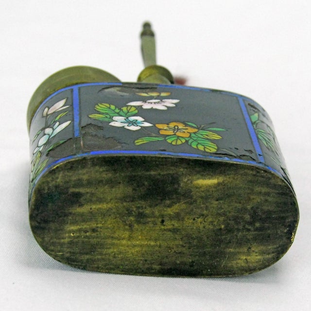 Chinese Cloisonne Pipe With Script and Fittings Late 19th Century For Sale - Image 17 of 17