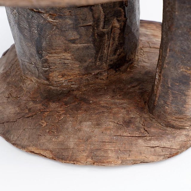 African Tonga Stool with Handle For Sale - Image 10 of 14