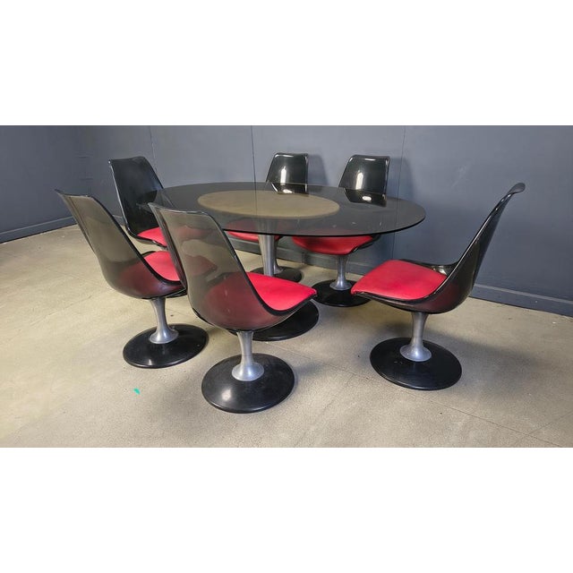 Space Age Dining Set from Chromcraft, 1970s, Set of 7 For Sale - Image 3 of 9