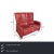 The Cumuly two-seater from Himolla is upholstered in bold red genuine leather and features almost floor-to-ceiling side...
