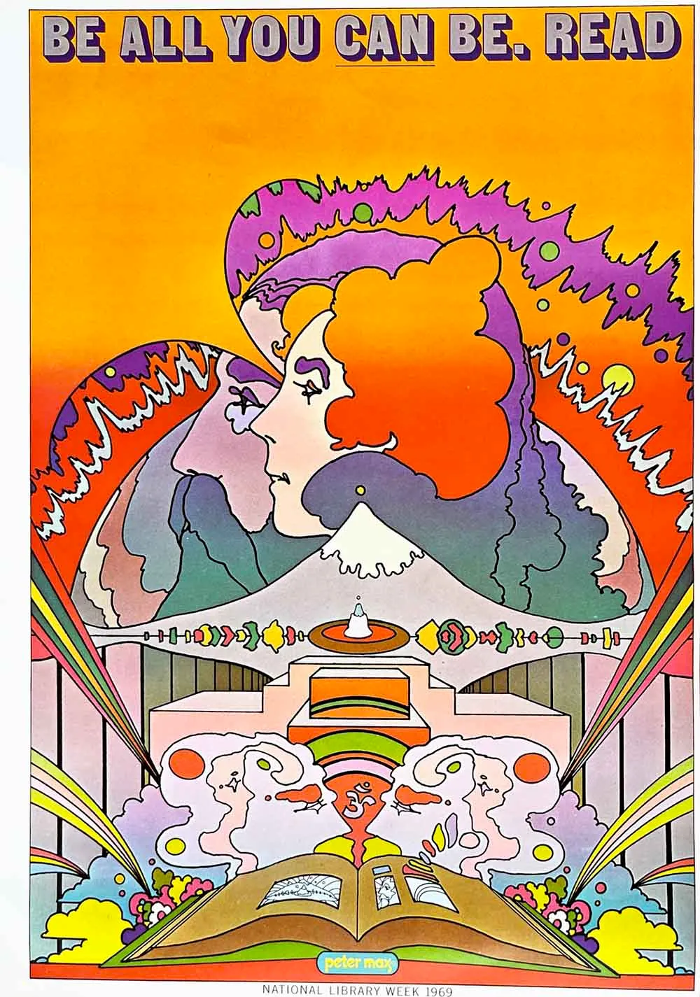 1970 Peter Max Pop Art Poster 4 Read | Chairish