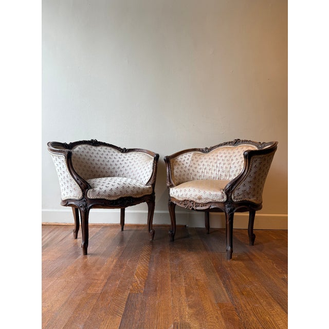 French 1890 French Louis XV Bergere Chairs For Sale - Image 3 of 9