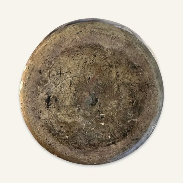 Blue 19th Century Italian Blue and White Faience Wine Jug For Sale - Image 8 of 12