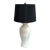 80s Postmodern Pastel Stucco Leaf Table Lamp For Sale