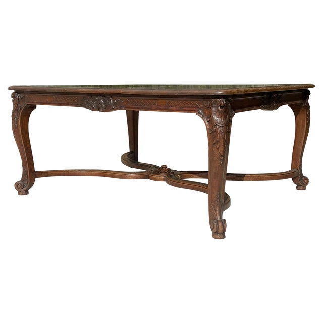 Louis XV Style Oak Dining Table For Sale