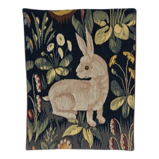 1980s Allan Waller Ltd. Point De l'Halluin Tapestries Lady and the Unicorn Panel #4 For Sale