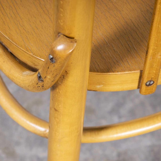 Tan Bentwood Dining Chairs from TON, 1960s, Set of 6 For Sale - Image 8 of 14
