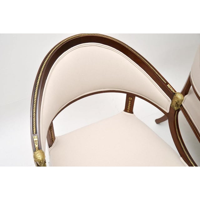 1900 - 1909 Antique Swedish Neo-classical Armchairs, 1900s, Set of 2 For Sale - Image 5 of 13