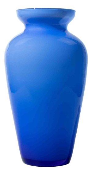 Murano Cobalt Blue Art Glass Vase, 1970s