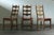 Brutalist Danish Oak Ladderback Dining Chairs in the style of Kjærnulf, 1960s, Set of 6 For Sale - Image 11 of 18