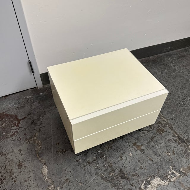Calligaris Lacquered Two-Drawer Nightstand For Sale - Image 10 of 12
