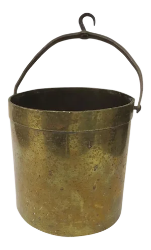 19th Century Scale Brass Bucket Measure