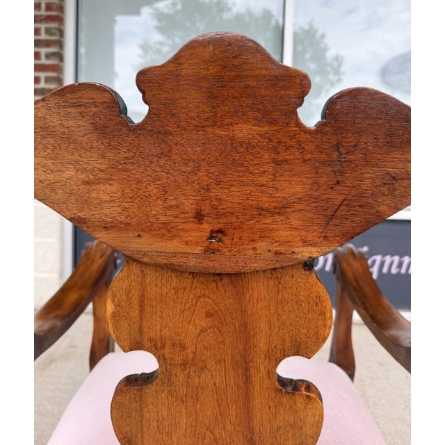 Early 20th Century Victorian Pink Upholstered Chairs With Open Back For Sale In Raleigh - Image 6 of 10