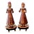 1920’s Hand Carved and Painted Indian Gangaur Goddess and God Idols For Sale