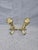 Metal Solid Brass Andirons For Sale - Image 7 of 8
